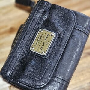 Fossil Black Leather Wallet